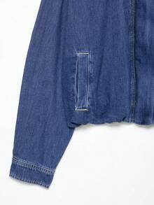 DEEKA Women's Fashionable Casual Denim Jacket, European And American Style, Spring/Summer - Blue - View 10