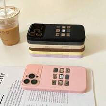 『新製品』大きいきな窓のタイプスマートフォン、カートゥーンデザイン払いき17 Pro、17 Pro、17、16 Pro、15、14、13 Pro/Plusシリーズ対応。 ふんわりレンズカバー、SHANGPINなカラースキーム、ギフトに。 材料。 お電話 - ピンク - チェックする 4