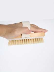 Cepillo corporal de cerdas naturales, cepillado en seco para exfoliación, nódulos de masaje para firmeza, adecuado para piel seca, promueve la circulación sanguínea y el drenaje linfático - Multicolor - Ver 6