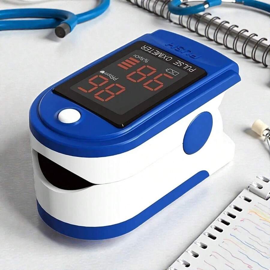 Oxímetro de Pulso Compacto y Portátil, Ideal para Uso Médico y Hogar. - Multicolor - Ver 1