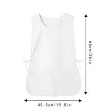 1pc Plain Color Fashionable Water-Resistant Apron, Loose Fit Multi-Pocket Design, Multipurpose For Kitchen, Restaurant, Outdoor Travel, Suitable For Women, Great Gift For Wife Or Mother - Multicolor - View 14