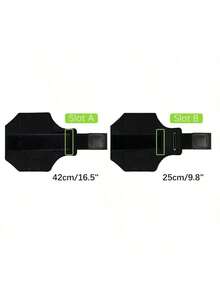 Mobile Phone Case Jogging Sports Band Mobile Phone Holder Arm With Zip Bag - màu đen - Xem 2