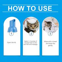 Cat Cleaning Mousse, Gentle & Non-Irritating Pet Cleaning Foam