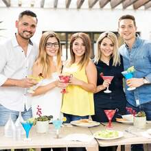 5pcs 6.3oz Reusable Plastic Martini Cups, Suitable For Champagne Parties, Desserts, Catering, Weddings, Birthday Parties (Champagne Glasses, Wine Glasses, Plastic Cups, Cocktail Glasses, Birthday Cups) - Multiple Colors/random Styles - View 11