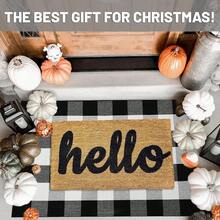 IOHOUZE Cotton Buffalo Plaid Check Rug Outdoor Doormat 27.5 X 43 Inches Washable Woven Outdoor Indoor Welcome Mats For Front Door/Farmhouse/Entryway/Home Entrance Black And White Outdoor Rug,One-Size,BlackandWhite24inchx38inchRectangular - 黑白24吋x38吋長方形 - 查看 4