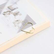 Bộ 50 kẹp giấy mini hình trái tim bằng kim loại, kẹp đánh dấu trang hình trái tim nhiều màu sắc, kẹp hình hoạt hình dễ thương dùng cho văn phòng, trường học, đóng sách, trang trí ghi chú. - Nhiều màu - Xem 7