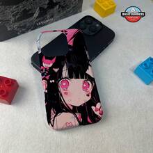 Arte temático de anime diseñado para modelos de  16, 15, 14, 13, 12 y 11 Pro Max Plus.Esta funda 2 en 1 para teléfono móvil cuenta con una carcasa interna protectora y un soporte de anillo, ofreciendo protección para la lente y resistencia a los golpes.Es un gran regalo tanto para hombres como para mujeres durante el Año Nuevo y Navidad. - Blanco - Ver 10