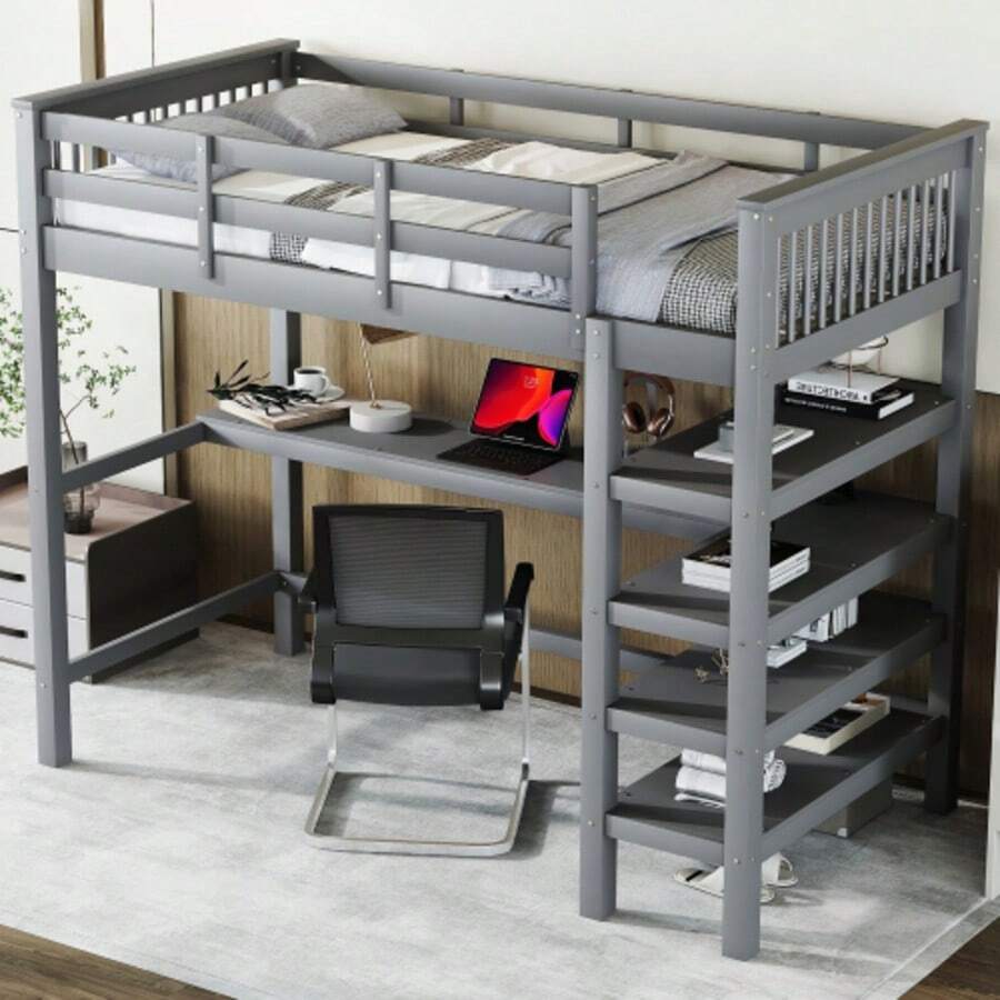 Bed Frames - Grey - View 1
