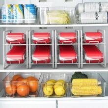 4 Pack Can Dispenser Rack Stackable Can Storage Organizer Holder For Canned Food Kitchen Cabinet Pantry Countertop White - 白色 - 查看 7