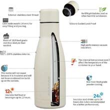 Insulated Water Bottles For Outdoor - Beige - View 5