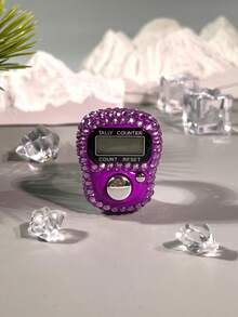 手指佩戴式水钻数字计数器，方便的钻孔设计手压计数器，适用于编织、祈祷（Tasbih）、锻炼、游戏计数和其他计数目的 - 彩色 - 查看 31