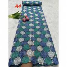 Luxury African Cord Lace Fabric 2026, High-Quality Nigerian Embroidery, Suitable For Wedding Dress Sewing