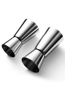 1pc Thick Stainless Steel Double-Headed Jigger, Measuring Cup, Ounce Cup, Bar-Exclusive Double-Headed Jigger, Cocktail Glass, Perfect Party Silver Kitchen Tool For Bartenders, Multiple Capacities Available, Made Of Thick Stainless Steel With Precise Markings, Durable And Rust-Resistant.