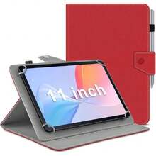 - Funda universal para tablet de 11 pulgadas, funda para tablet de 11.5 pulgadas, funda protectora portátil de piel sintética, con 4 anillos fijos, para todo tipo de tabletas,37000076 - Agua verde azul - Ver 1