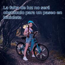 12 Clips Reflectantes para Rayos de Bicicleta Ultra Brillante 360º - Rosa - Ver 6