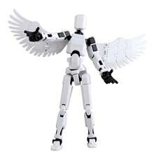 New 6-Wing Angel Doll With Wings Building Blocks - 3D Printed - 13 Joints Toy - Fully Articulated For Kids - DIY Stress Relief - Multicolor - View 6