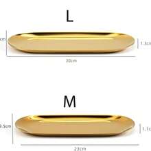 1pc Rectangular Metal Cake Stand, Gold Tray, Suitable For Wedding, Birthday, Party Dessert Display, Also Suitable As A Gift For Thanksgiving, Halloween, Christmas And Other Occasions - Multicolor - View 6