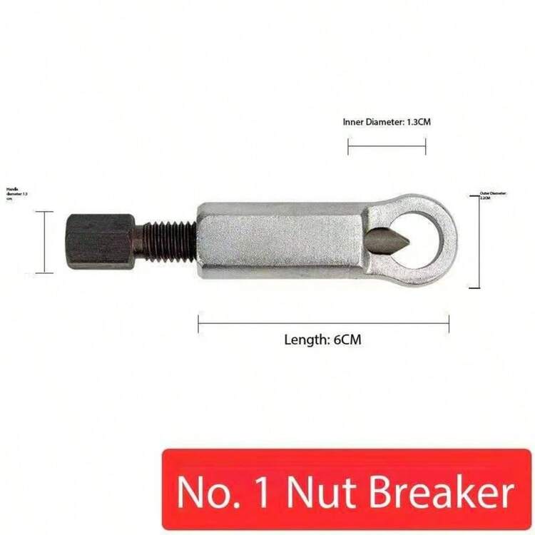 1pc Metal Nut Separator Splitter, Manual Pressure Nut Cracker Remover Extractor Tool For Rusted Screws, Nut Splitting Separation Breaking Cutting Tool - A - View 9