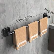 No Drill Wall Mounted Multi-Function Storage Rack, Suitable For Bathroom Towels, Slippers, Kitchen Cloths Storage Hanger - متعدد الألوان - مشاهدة 2