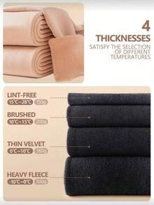 Plus Size Women High Waist Elastic Thick Warm Tights For Halloween, Winter Warm Lining Stockings, High Waist Elastic Slim Sexy Semi-Sheer Pantyhose, Comfortable And Warm - Apricot - View 8