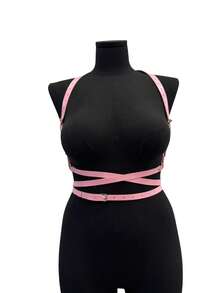 性感内衣配饰 女士性感束身带 胸部束身衣 皮革内衣 身体束身衣 束缚内衣 朋克哥特恋物癖服装