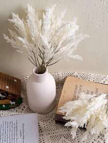 3pcs Astilbe Artificial Flower Bush Filler Flowers Artificial Greenery Stems Faux Plants & Fake Flowers For Wedding DIY Bouquets Boho Floral Arrangement Table Centerpieces Home Decor - White - View 3