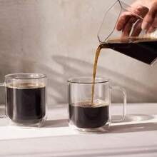 Jarra para Cafetera Capacidad de 600 ml 20 oz Jarra Resistente para Café de Vertido Ideal para Prensas Original Clear y XL Diseño Compacto y de Viaje Hecho en EE. UU. - Claro - Ver 3