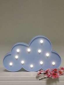 1 pieza Luz de noche con forma de nube creativa con LED, lámpara decorativa de pared, adecuada para fiestas y celebraciones - Nubes - Ver 6