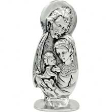 - Sagrada Familia Figura Religiosa en Escultura Mini con Imagen en Bulto de Pewter para Mesa Altar,36980764 - Multicolor - Ver 1
