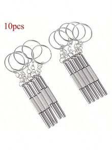 10 st hushållsverktygssats för glasögon, telefoner och klockor med skruvmejslar och nyckelring