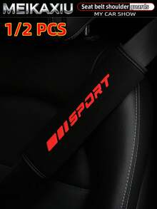 MEIKAXIU 1件/2件装 材质发泡印花 运动新款汽车安全带肩垫，汽车配件 - 發泡SPORT - 查看 1