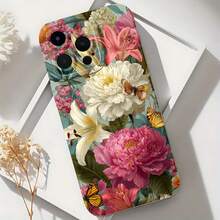 2026 nueva funda de teléfono esmerilada, funda de teléfono con estampado floral de mariposa para  17 14 Pro Max  17 13  17 12  17 11  Galaxy S23 S22 S21 S20 funda protectora para teléfono regalo de pareja para novio novia regalo de vacaciones - Blanco antiguo - Ver 6