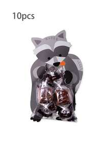 10张可爱卡通糖果包装卡，附赠食品袋，小零食卡通包装袋 - 彩色 - 查看 14