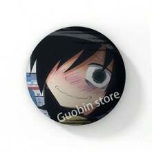 58mm 新款趣味动漫《丧女》黑木智子后室徽章胸针，动漫抱枕胸针，包包配饰装饰，朋友礼物，圣诞风格 - 58 mm - 查看 16