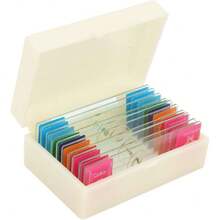 Microscope Slides, 10 Pieces, Biological Sample Slides, Laboratory, Very Transparent For Observing Biological Section Samples, 36981594 - Multicolor - View 1