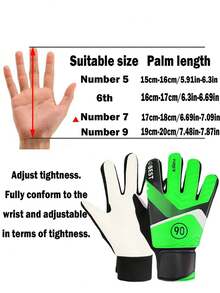 Soccer Goalkeeper Gloves With Durable Palm - Multicolor - View 2