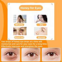 Bee Honey Eye Drops Serum For Daily Hydrating & Soothing Dryness, Natural Relief For Eye Fatigue, 30ml Dropper Bottle - 1瓶 - 查看 5