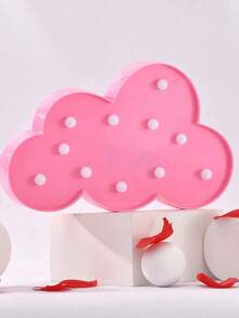 1 pieza Luz de noche con forma de nube creativa con LED, lámpara decorativa de pared, adecuada para fiestas y celebraciones - Nubes - Ver 4