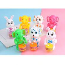 1pc Random Color Clockwork Drumming Rabbit Toy - Multicolor - View 11