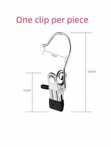 1/5/10pcs 5-Tier Plastic Multi-Functional Pants Hanger, Can Be Used To Store Ties, Scarves And Pants - Multicolor - View 9