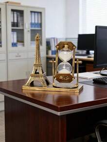 1pc Vintage Iron Tower Rotating , Eiffel Tower Shaped Timer, Kinetic Ball, Ferris Wheel Home Decor, Suitable For Housewarming, Living Room, Office, Desk, Romantic Anniversary Gift For Couples, Suitable For Relatives, Friends, Housewarming, Birthday, Thanksgiving, Valentine's Day ( Style Random) - Multicolor - View 5