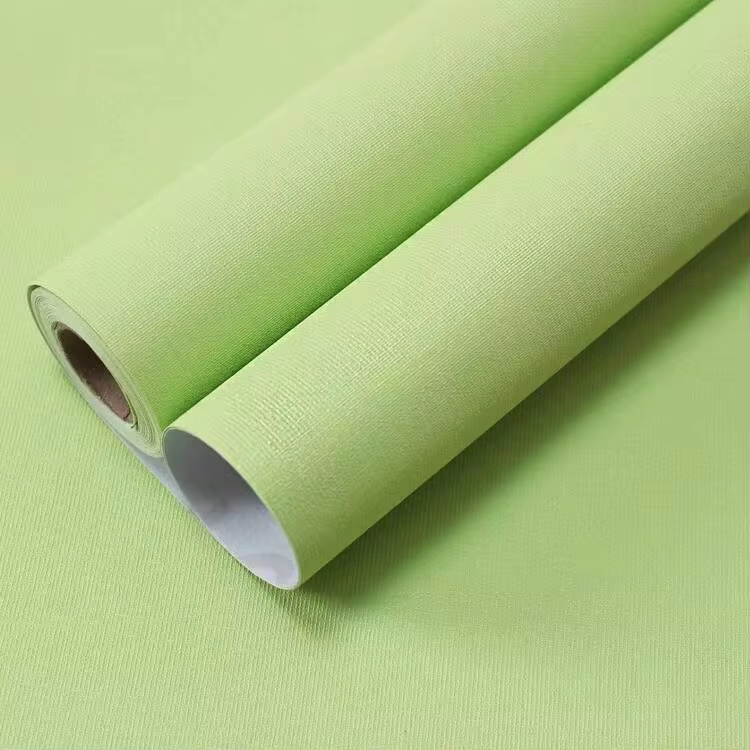 1 Roll Of Vinyl Self-Adhesive Wallpaper-Easy To Tear And Stick, Waterproof, Removable-Instantly Change The Living Room, Kitchen, Bedroom, Dormitory-Durable Furniture Renovation-Fashionable Green Contact Paper - Green - View 6