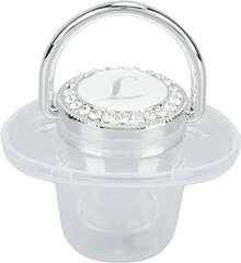 Chupete de bebé de Silicona, Chupete de bebé sin Costuras y Ergonómico Saludable y  para Bebés de 6 a 18 Meses (Letra L),36982812 - Azul y blanco - Ver 2