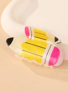 1pc Cartoon Pencil, Apple, Car, Calculator Shaped Hair Clips, Hair Claw, Suitable For Daily, Holiday, Commute, Party, Decoration, Women Hair Accessories, Back To School Gift Fashion Claw Clips Casual Hair Clutch Elegant Hair Jaw Clip - Multicolor - View 7