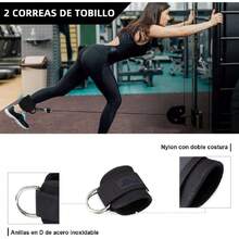 Almohadilla para Barra de Gimnasio,con 3 Bandas Resistencia,2 Grilletes parar Tobillo de Fitness,1 Bolsa Der Almacenamiento,Portátil Barbell Pad Set,para Entrenar En El Gimnasi (Rosa),36984757 - Marrón - Ver 6