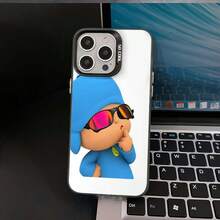 Funda de teléfono con acabado brillante de Hora de Aventuras adecuada para 17 Pro Max 17 Air 16 Pro MAX 15 Pro Max 14 Pro 13 Pro 12 11 Funda de teléfono personalizada para hombres y mujeres Son excelentes regalos para novias, novios y familiares para Navidad y Halloween - Negro - Ver 5