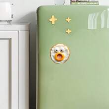 1 Pack Surprise Egg Fridge Magnets - Cute Acrylic Oval Fridge Decor For Christmas, Halloween And June Celebrations, Fun Kitchen Gift For Food Lovers, Family & Friends, Durable Design