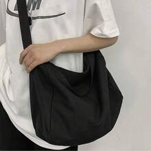 Large Capacity Lunch Bag, Casual Fashion Handbag, Portable Messenger Bag, Student Backpack, Large Capacity Multi-Function Shoulder Bag, Solid Color Minimalist Fashion Commuter Bag, Can Fit Lunch Box, Books And Laptop Crossbody Bag. - Multicolor - View 6