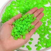 1000颗/袋 彩色夜光石 - 用夜光DIY装饰点亮您的夜晚，适用于水族箱、花园、小径、盆景、鱼缸、花盆、派对和节日 - 无限创意可能！1.1磅