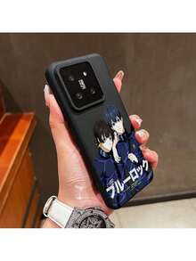 Funda de teléfono SamsungSamsung estilo anime de dos chicos en uniforme Blues Locks adecuada para Xiaomi Mi 15 Ultra, 14, 11T, Poco X7, X6, X3 NFC, M6, M4 Pro, 5G - Cubierta trasera suave mate con nuevo diseño lujoso, accesorio móvil, del dispositivo, impresión de dibujo animado, material duradero, textura suave, carcasa protectora, entusiastas de la tecnología - Blanco - Ver 6